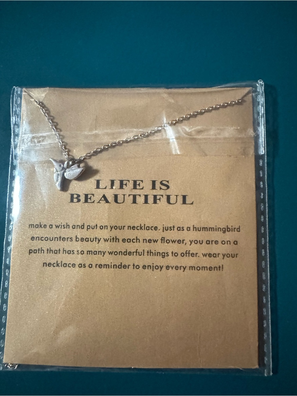 Silver Hummingbird Necklace